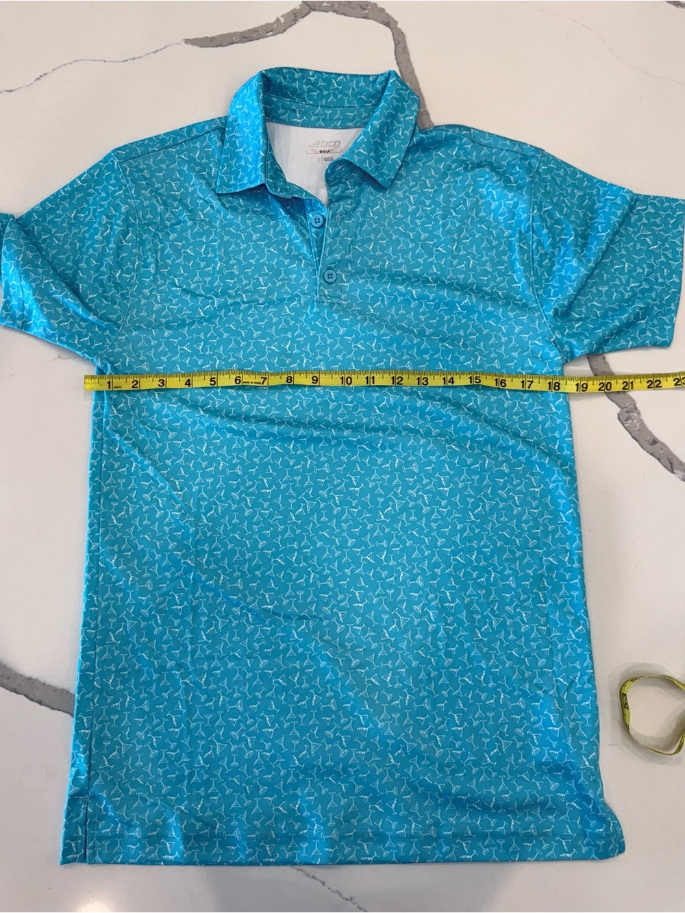bcg Aqua Micro-Pattern Performance Polo - Picture 5 of 8